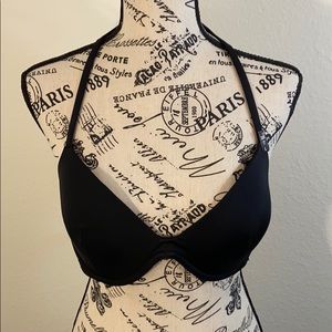☀️NWT PINK Victoria’s Secret Swim Black Bikini Top